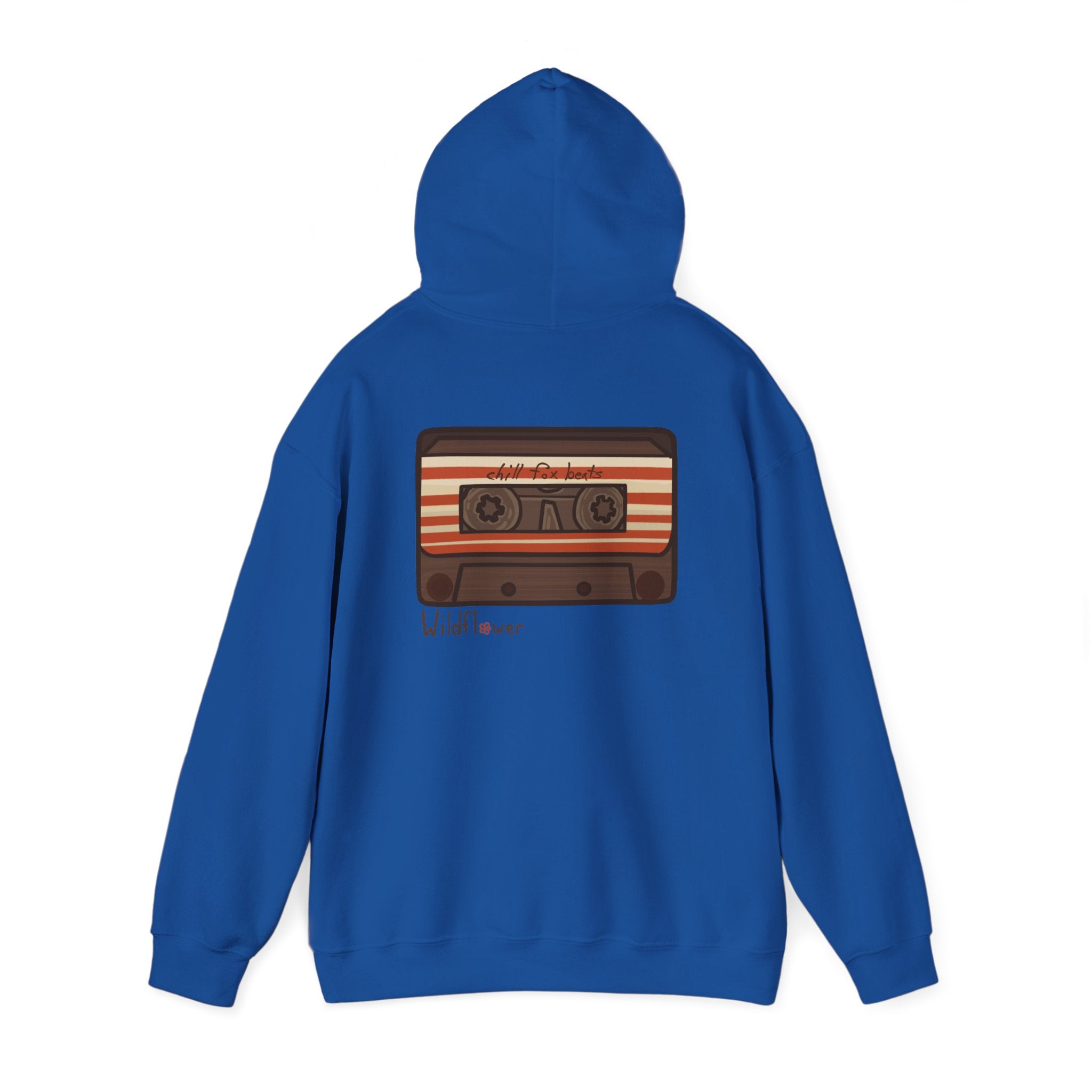Retro Cassette Hoodie with Chill Fox