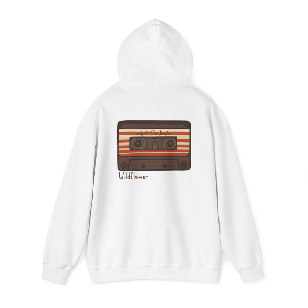 Retro Cassette Hoodie with Chill Fox