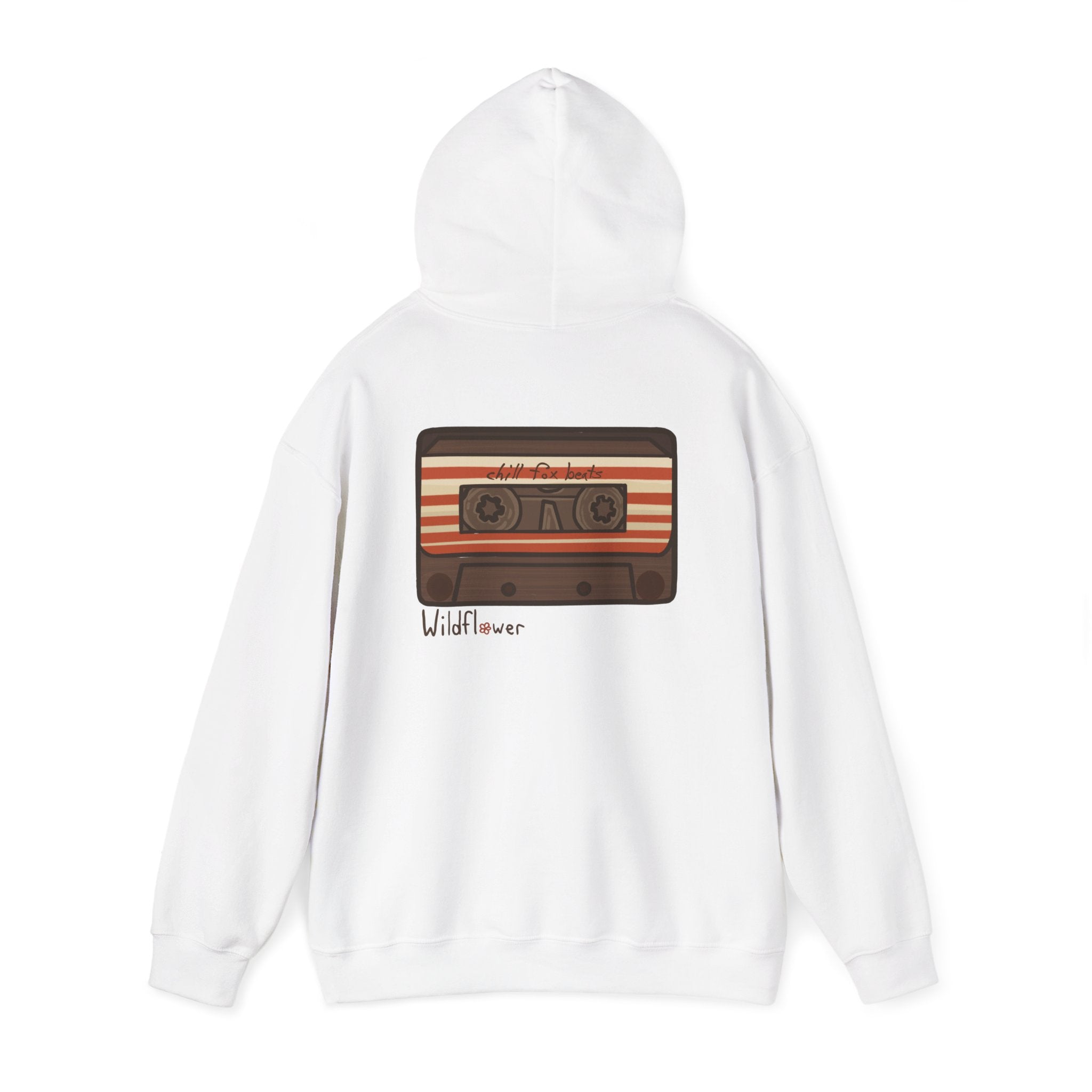 Retro Cassette Hoodie with Chill Fox
