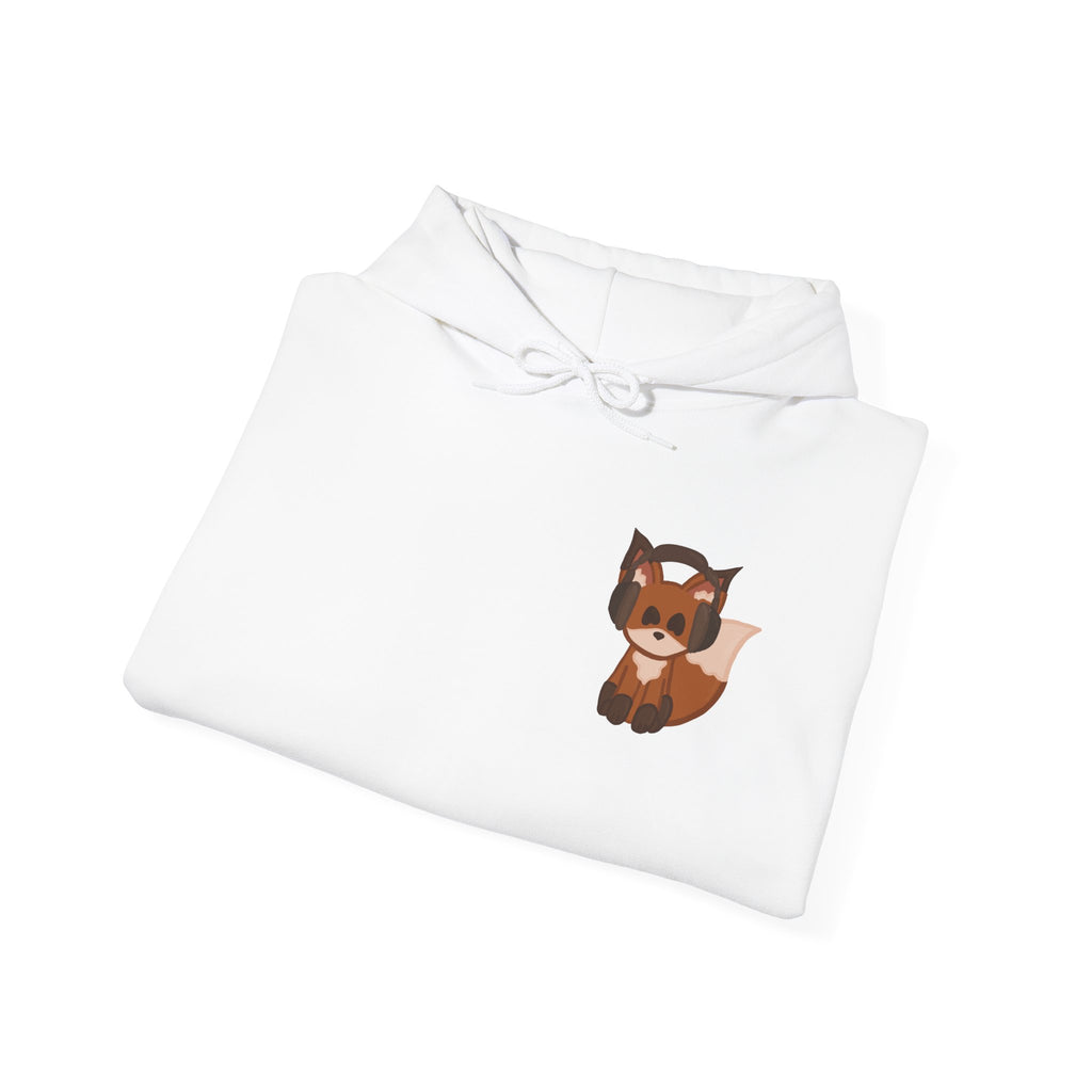 Retro Cassette Hoodie with Chill Fox