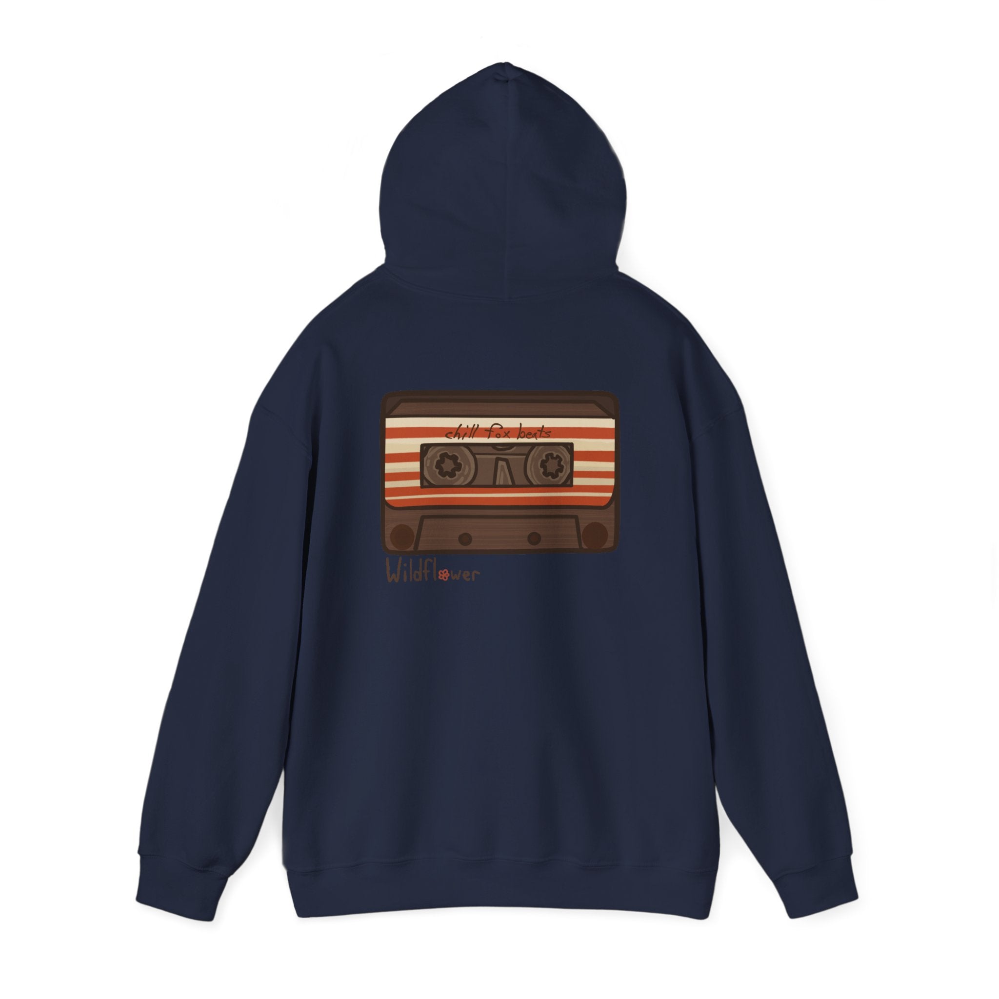 Retro Cassette Hoodie with Chill Fox