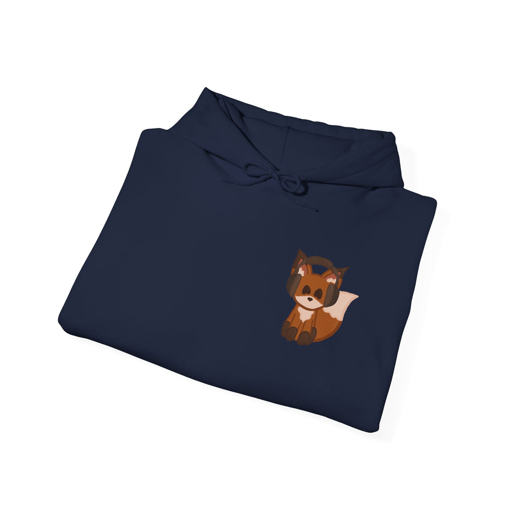 Retro Cassette Hoodie with Chill Fox