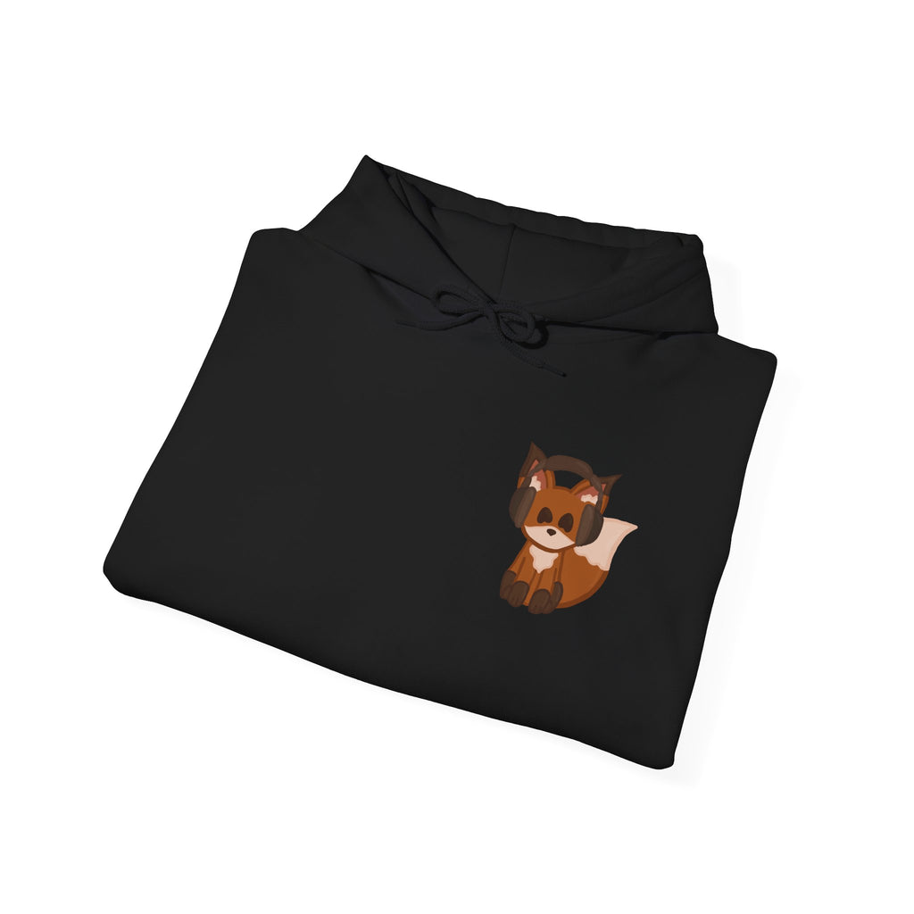 Retro Cassette Hoodie with Chill Fox