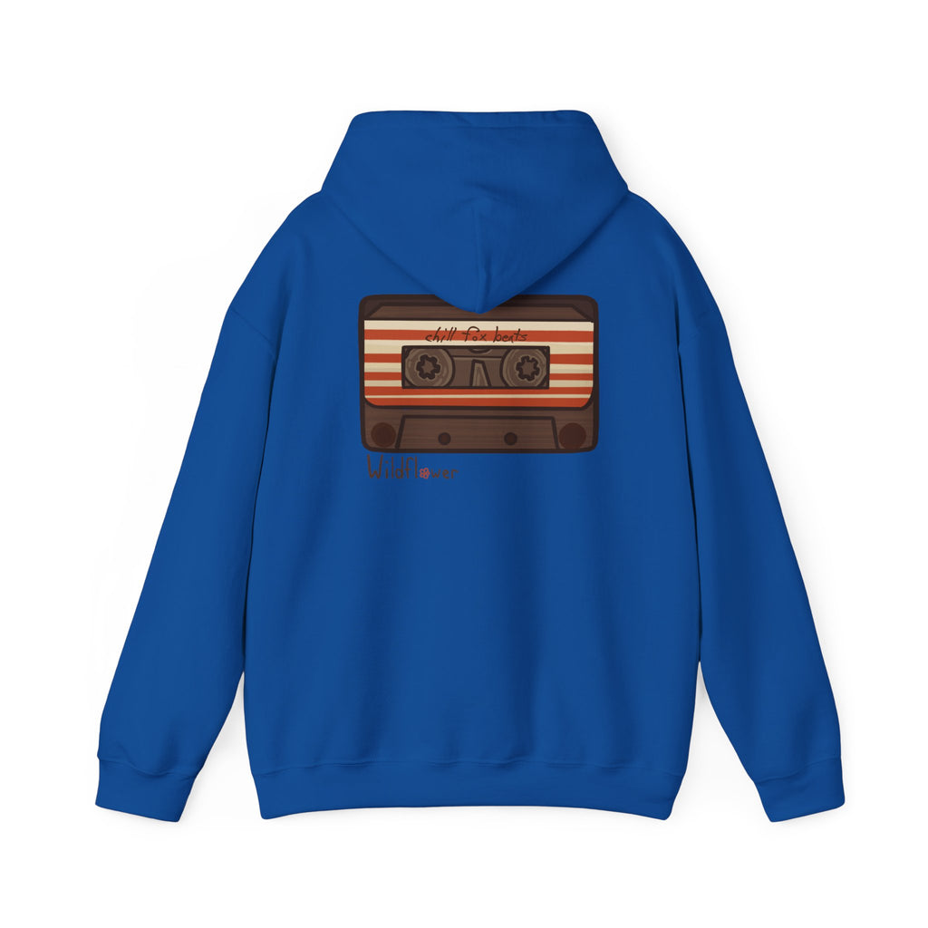 Retro Cassette Hoodie with Chill Fox