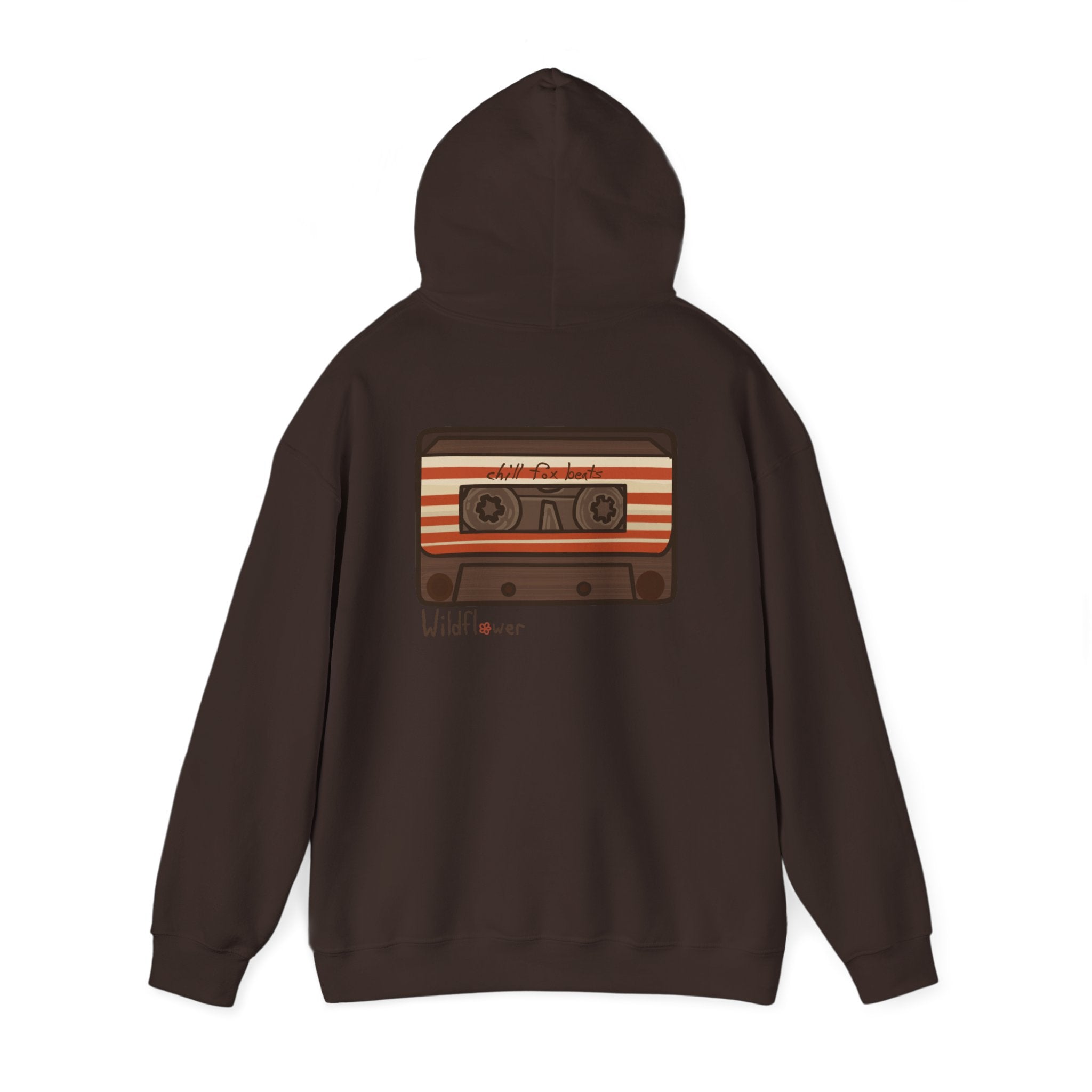 Retro Cassette Hoodie with Chill Fox
