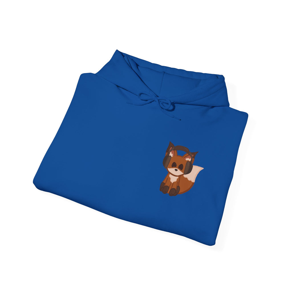 Retro Cassette Hoodie with Chill Fox