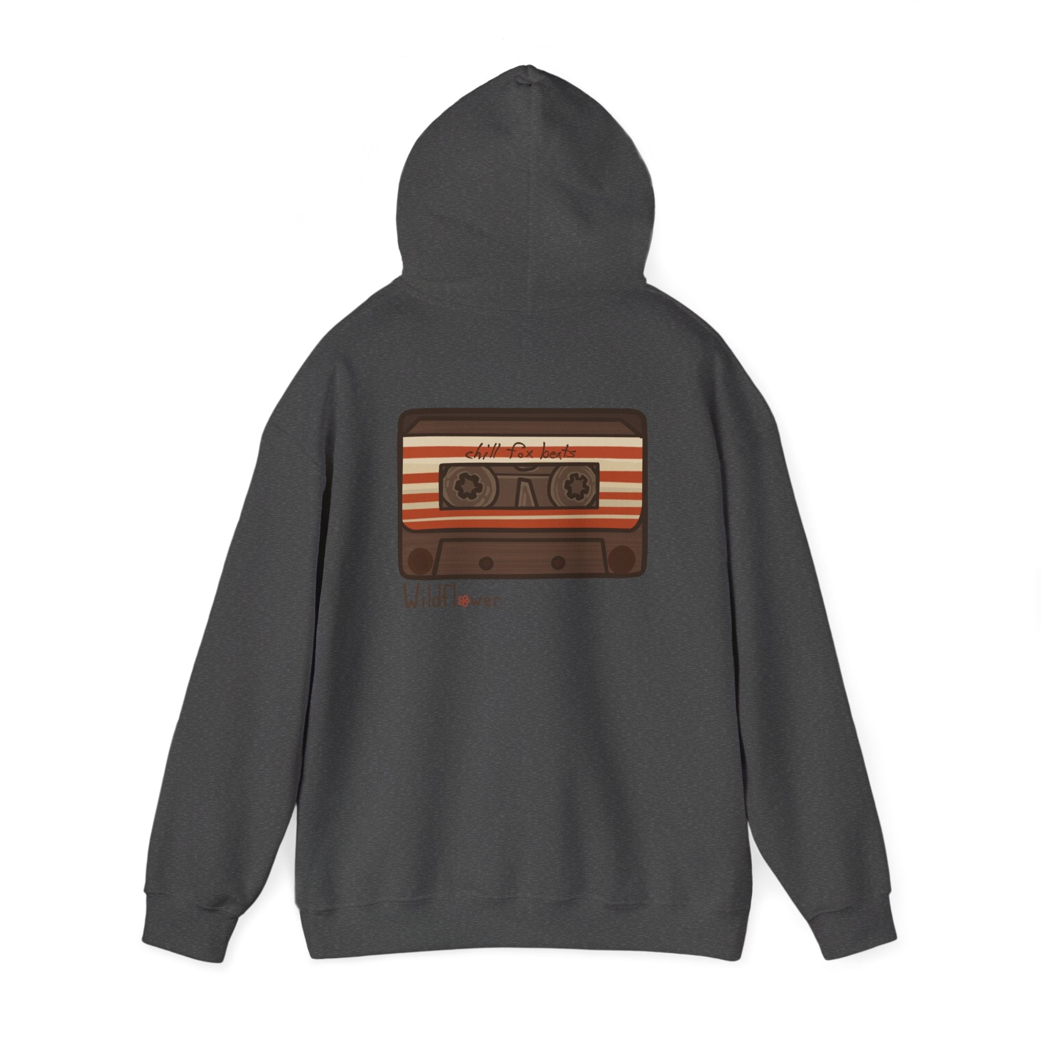 Retro Cassette Hoodie with Chill Fox