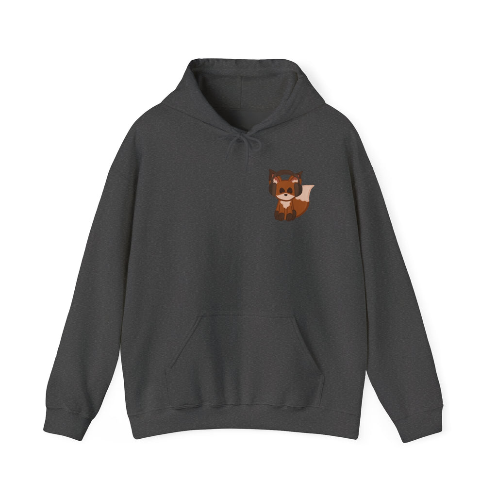 Retro Cassette Hoodie with Chill Fox