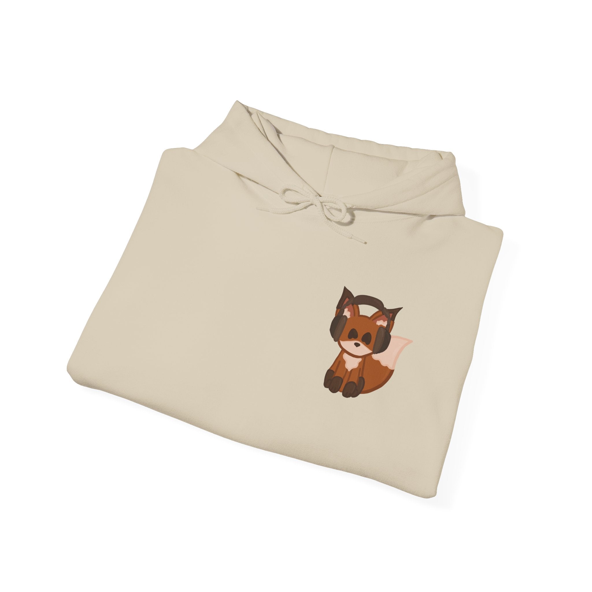 Retro Cassette Hoodie with Chill Fox
