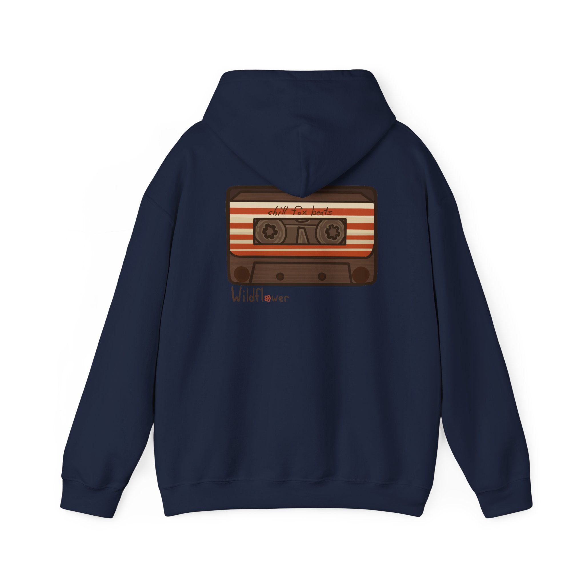 Retro Cassette Hoodie with Chill Fox